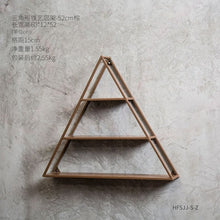 Load image into Gallery viewer, Creative Metal Industrial Triangular Wall Rack Coffee Shop