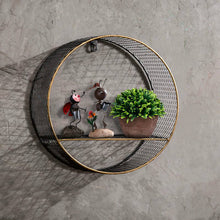 Load image into Gallery viewer, Metal iron wall rack on the retro