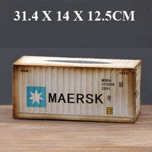 Load image into Gallery viewer, American retro industrial wind creative metal tin container tissue box
