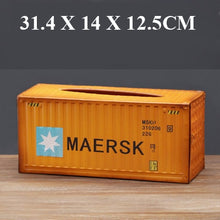 Load image into Gallery viewer, American retro industrial wind creative metal tin container tissue box