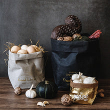 Load image into Gallery viewer, Washable Kraft Paper Storage Bag