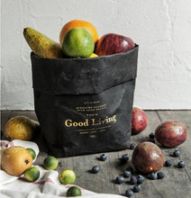 Load image into Gallery viewer, Washable Kraft Paper Storage Bag