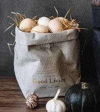 Load image into Gallery viewer, Washable Kraft Paper Storage Bag