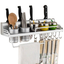 Load image into Gallery viewer, Wall Mounted Pot Pan Rack Multifunctional