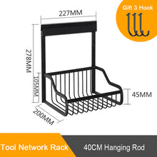 Load image into Gallery viewer, Black Kitchen Organizer Rack Aluminum