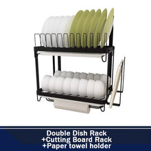 Load image into Gallery viewer, Stainless Steel Dish Rack Wall Kitchen Y