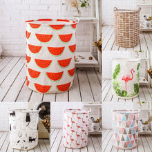 Load image into Gallery viewer, Folding Laundry Basket Cartoon