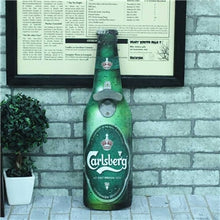 Load image into Gallery viewer, Wooden Wall Bottle Opener Retro Beer Bottle Opener