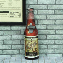 Load image into Gallery viewer, Wooden Wall Bottle Opener Retro Beer Bottle Opener