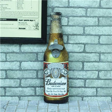 Load image into Gallery viewer, Wooden Wall Bottle Opener Retro Beer Bottle Opener