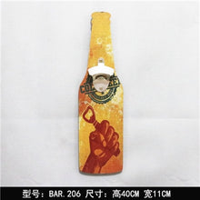 Load image into Gallery viewer, Wooden Wall Bottle Opener Retro Beer Bottle Opener