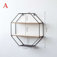 Load image into Gallery viewer, Nordic Wooden Iron Storage