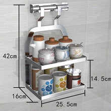 Load image into Gallery viewer, DIY 304 Stainless Steel kitchen rack
