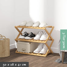 Load image into Gallery viewer, Household Multi-tier Bamboo Shoes Rack
