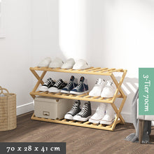 Load image into Gallery viewer, Household Multi-tier Bamboo Shoes Rack