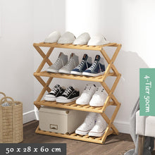 Load image into Gallery viewer, Household Multi-tier Bamboo Shoes Rack