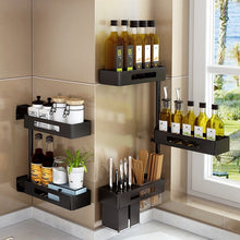Load image into Gallery viewer, Black Wall Hanging Non punching Kitchen Corner