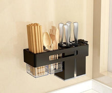 Load image into Gallery viewer, Black Wall Hanging Non punching Kitchen Corner